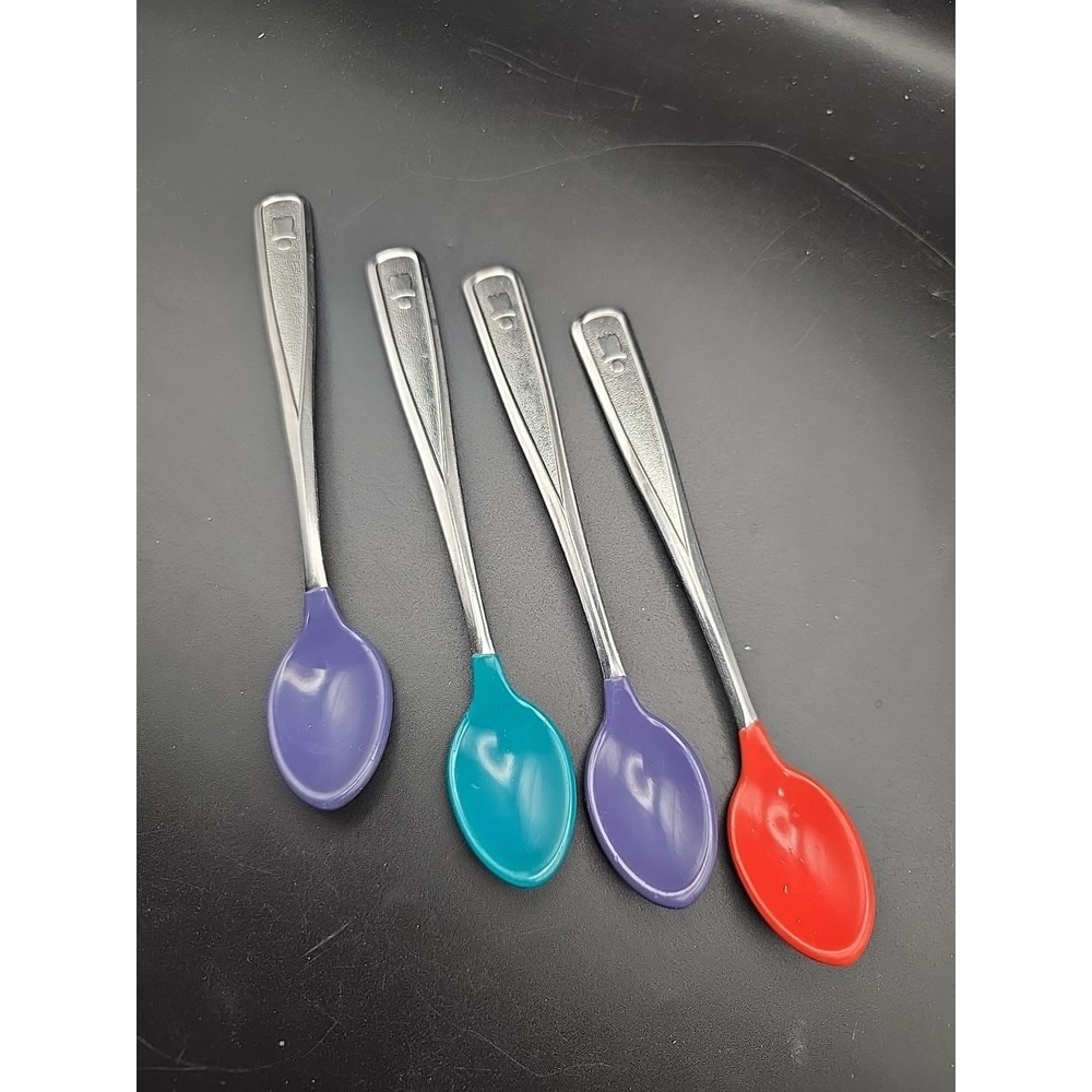80s The First Year Baby Rubber Baby Spoons x‎ 4